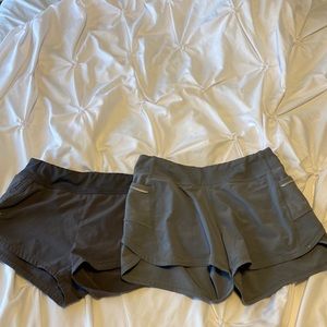 2 athleta shorts m/8-10